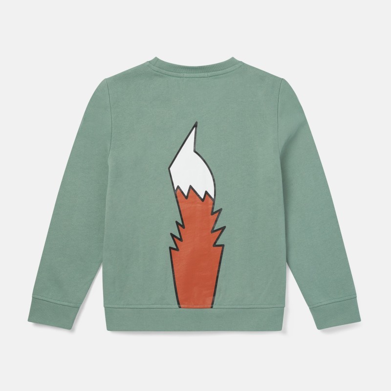 Stella McCartney Kids Cotton Fox Sweatshirt