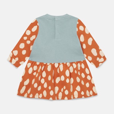Stella McCartney girls 2 Deer Print Cotton Fleece Dress