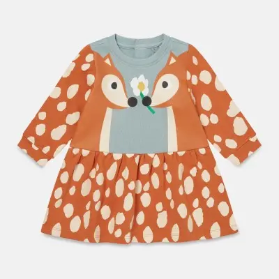 Stella McCartney Παιδικό Φόρεμα με 2 Ελάφια Stella McCartney Παιδικό Φόρεμα με 2 Ελάφια