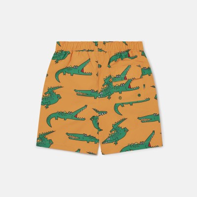 STELLA McCARTNEY KIDS Παιδικό Μαγιό Βερμούδα με Πράσινους Κροκόδειλους Πορτοκαλί STELLA McCARTNEY KIDS Παιδικό Μαγιό Βερμούδα με Πράσινους Κροκόδειλους Πορτοκαλί