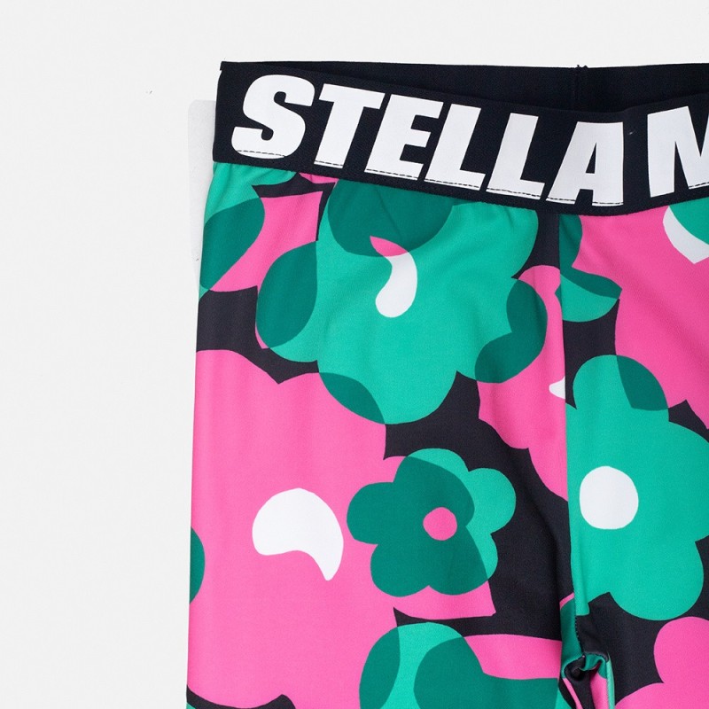 Stella McCartney Παιδικό Μαύρο αθλητικό κολάν με λουλούδια Stella McCartney Παιδικό Μαύρο αθλητικό κολάν με λουλούδια