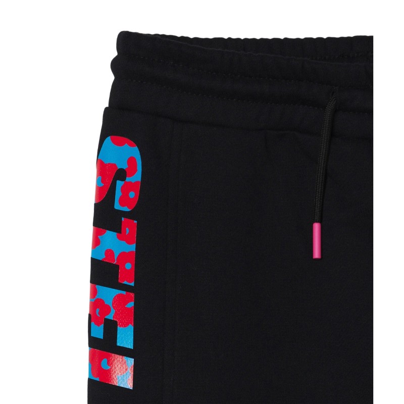 Stella McCartney black sport trousers with a floral print ΄΄ Stella McCartney black sport trousers with a floral print ΄΄
