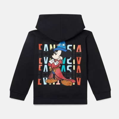 Stella McCartney Kids Fantasia Mickey Print Cotton Hoodie