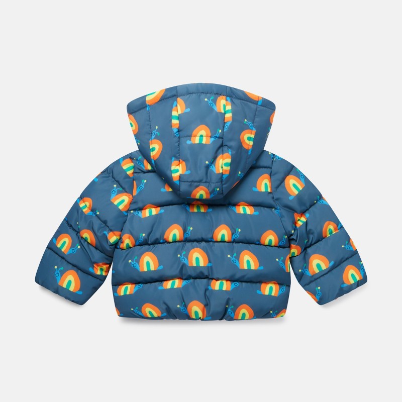Stella McCartney Kids Snail Print Puffer Jacket Blue Stella McCartney Kids Snail Print Puffer Jacket Blue