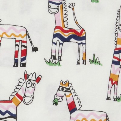 Stella Mc Cartney Baby Doodle Zebra Cotton Body Set