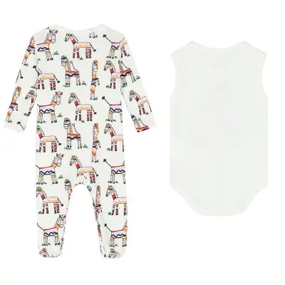 Stella McCartney Σετ Body Doodle Zebra Cotton Stella McCartney Σετ Body Doodle Zebra Cotton