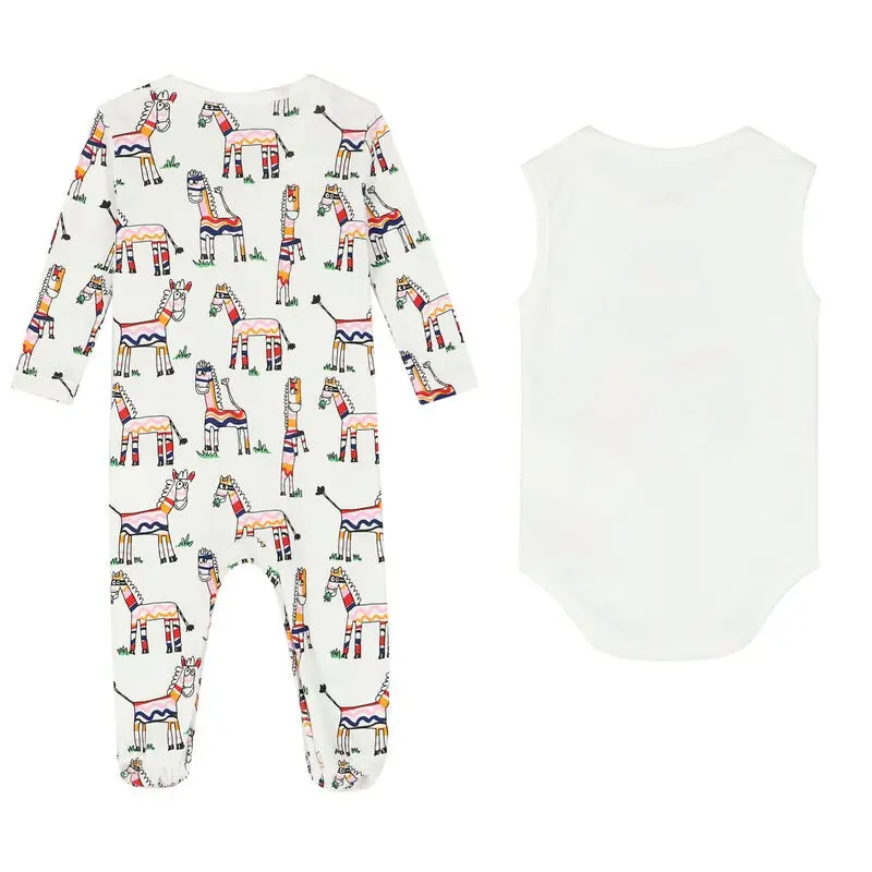 Stella McCartney Σετ Body Doodle Zebra Cotton Stella McCartney Σετ Body Doodle Zebra Cotton