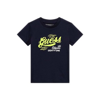 Guess Παιδικό T-Shirt Αγόρι Μπλε Guess Παιδικό T-Shirt Αγόρι Μπλε