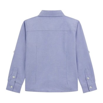 Guess Παιδικό Πουκάμισο Oxford Γαλάζιο με Κεντητό Λογότυπο και Αρκουδάκι Guess Παιδικό Πουκάμισο Oxford Γαλάζιο με Κεντητό Λογότυπο και Αρκουδάκι