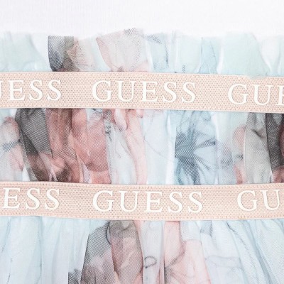 Guess Βρεφικό Φόρεμα Floral Τούλινο Λευκό – Σετ με Βρακάκι Guess Βρεφικό Φόρεμα Floral Τούλινο Λευκό – Σετ με Βρακάκι