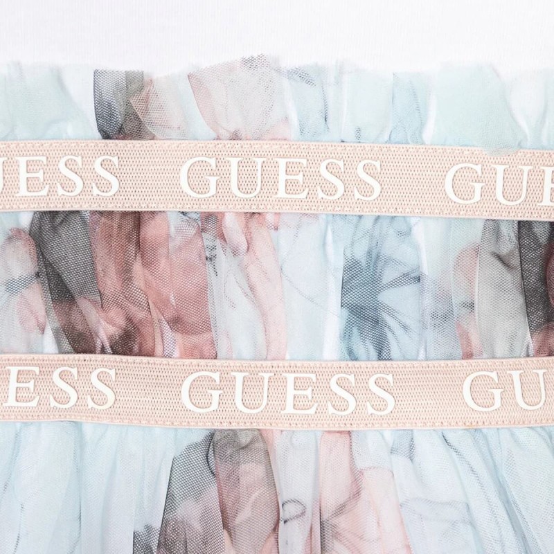 Guess Βρεφικό Φόρεμα Floral Τούλινο Λευκό – Σετ με Βρακάκι Guess Βρεφικό Φόρεμα Floral Τούλινο Λευκό – Σετ με Βρακάκι