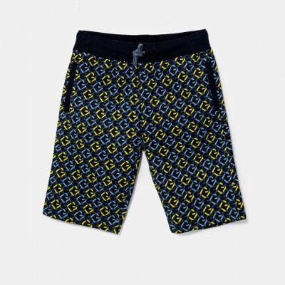 Guess Boys' Dark Blue Athletic Shorts with Multicolour Logo Print Guess Boys' Dark Blue Athletic Shorts with Multicolour Logo Print