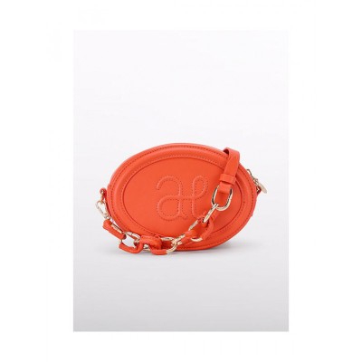 Abel & Lula Oval Logo Bag with Chain Strap Orange Abel & Lula Oval Logo Bag with Chain Strap Orange