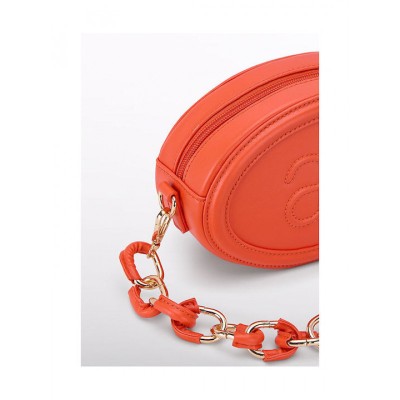 Abel & Lula Oval Logo Bag with Chain Strap Orange Abel & Lula Oval Logo Bag with Chain Strap Orange