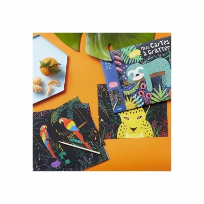 My Scratch Art Cards  Jungle Auzou