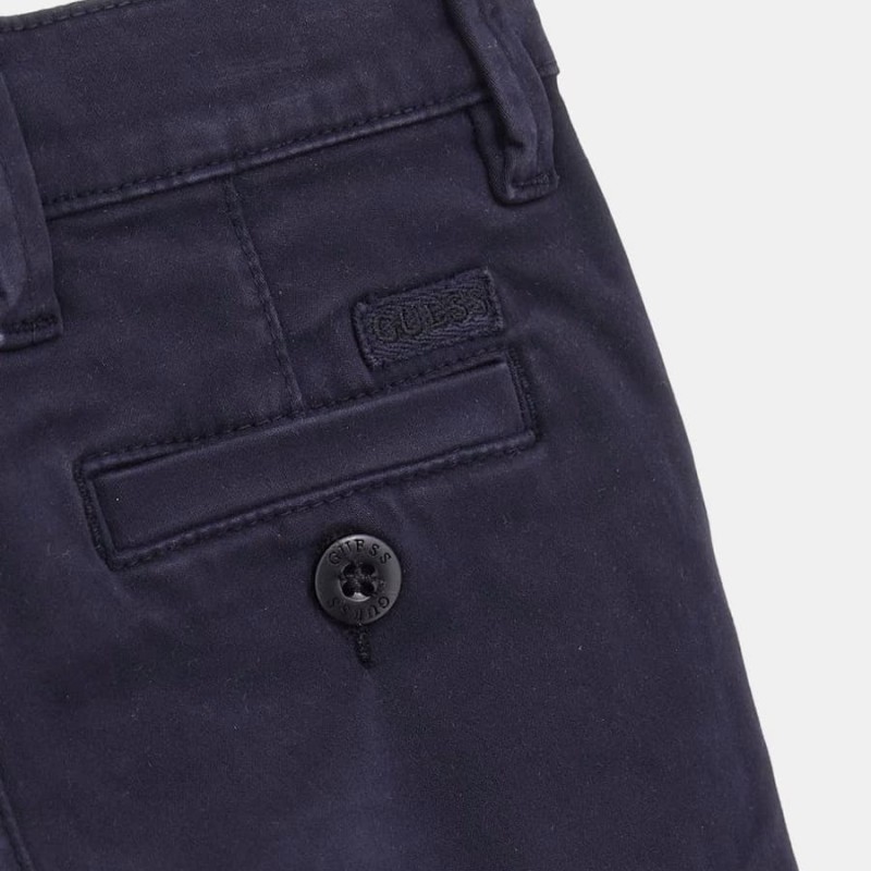 GUESS Boys' Blue Satin Chino Pants GUESS Boys' Blue Satin Chino Pants
