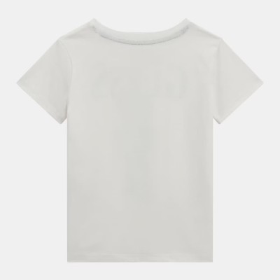 Guess Boys’ White T-Shirt with Bear Print and Logo