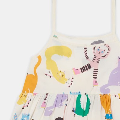 Stella Kids Παιδικό Φόρεμα με Τύπωμα Γάτες