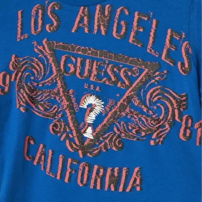 T-shirt Guess Bleu Pour Garçon - Taille 14 Ans - Neuf Avec Étiquettes