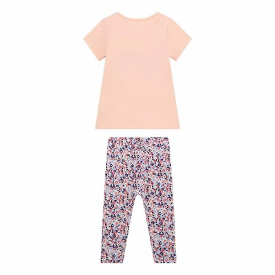 Guess Baby Girls’ Summer Set with Floral Leggings and Logo T-Shirt Peach/Cream (2-Piece) Guess Baby Girls’ Summer Set with Floral Leggings and Logo T-Shirt Peach/Cream (2-Piece)
