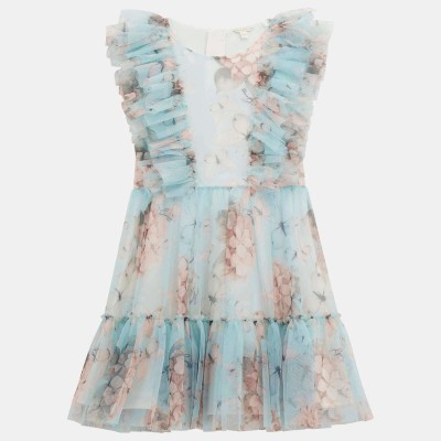 Guess Girls' Ruffled Dress in Light Blue Guess Girls' Ruffled Dress in Light Blue