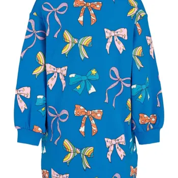 Stella Mc Cartney Μπλε Παιδικό Φόρεμα Με Φίογκους Stella Mc Cartney Μπλε Παιδικό Φόρεμα Με Φίογκους