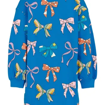 Stella Mc Cartney Μπλε Παιδικό Φόρεμα Με Φίογκους Stella Mc Cartney Μπλε Παιδικό Φόρεμα Με Φίογκους