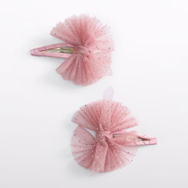 Abel & Lula Kids Tulle Pink Glitter Hair Clip