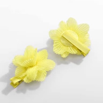 Abel and Lula Παιδικό Σετ Τσιμπιδάκια Κίτρινο Λουλούδια