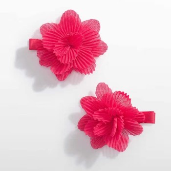 Abel and Lula Παιδικό Σετ Τσιμπιδάκια  Φούξια Λουλούδια