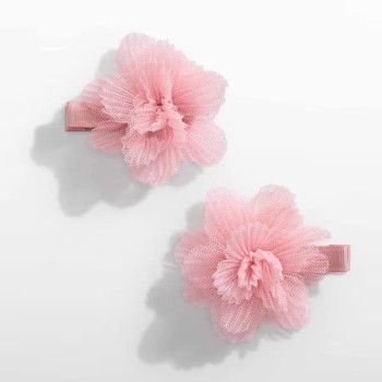 Abel and Lula Παιδικό Σετ Τσιμπιδάκια ΡοζΛουλούδια