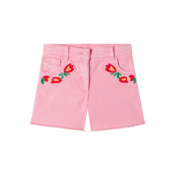 Stella McCartney Kids Embroidered Denim Shorts