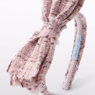 Abel & Lula Kids Pink Checkend Headband Abel & Lula Kids Pink Checkend Headband