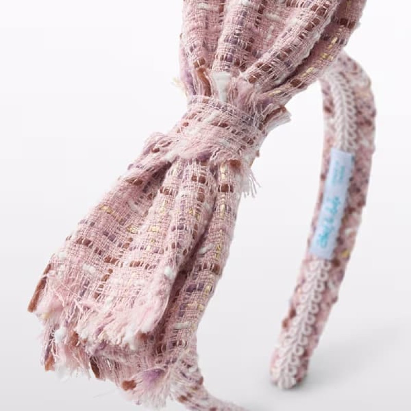 Abel & Lula Kids Pink Checkend Headband Abel & Lula Kids Pink Checkend Headband