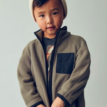 Mayoral Boys’ Grey-Green Fleece Jacket