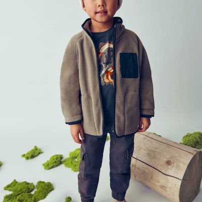 Mayoral Παιδική Αγορίστικη Γκριζοπράσινη Fleece Ζακέτα Mayoral Παιδική Αγορίστικη Γκριζοπράσινη Fleece Ζακέτα