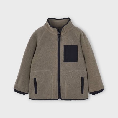 Mayoral Παιδική Αγορίστικη Γκριζοπράσινη Fleece Ζακέτα Mayoral Παιδική Αγορίστικη Γκριζοπράσινη Fleece Ζακέτα