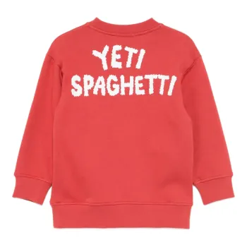 Stella Mc Cartney Red Sweatshirt With Yeti Stella Mc Cartney Red Sweatshirt With Yeti