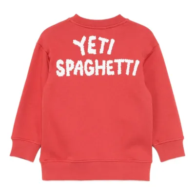 Stella Mc Cartney Red Sweatshirt With Yeti Stella Mc Cartney Red Sweatshirt With Yeti