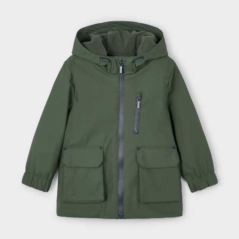 Mayoral Παιδικό Αγορίστικο Πράσινο Μπουφάν με Κουκούλα Mayoral Παιδικό Αγορίστικο Πράσινο Μπουφάν με Κουκούλα