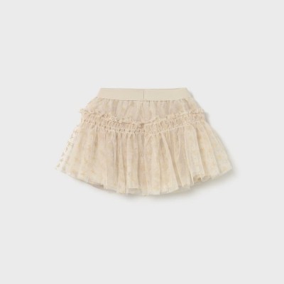 Mayoral Παιδική Μπεζ Ανοιχτή Τούλινη Φούστα Mayoral Παιδική Μπεζ Ανοιχτή Τούλινη Φούστα