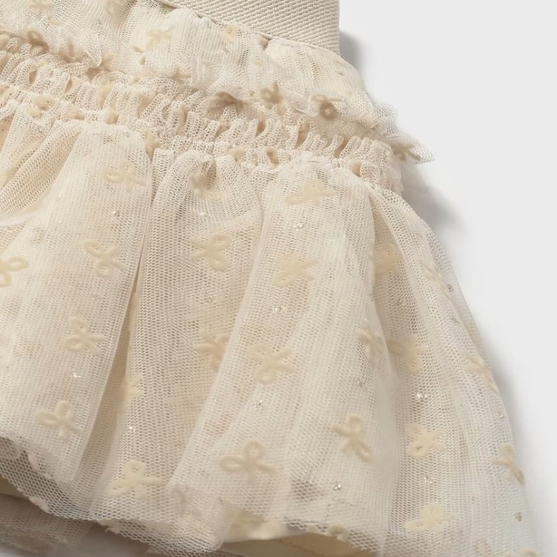 Mayoral Παιδική Μπεζ Ανοιχτή Τούλινη Φούστα Mayoral Παιδική Μπεζ Ανοιχτή Τούλινη Φούστα