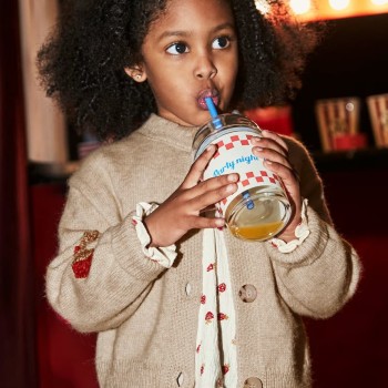 Mayoral Παιδική Κοριτσίστικη Μπεζ Πλεκτή Ζακέτα με Φράουλες Mayoral Παιδική Κοριτσίστικη Μπεζ Πλεκτή Ζακέτα με Φράουλες