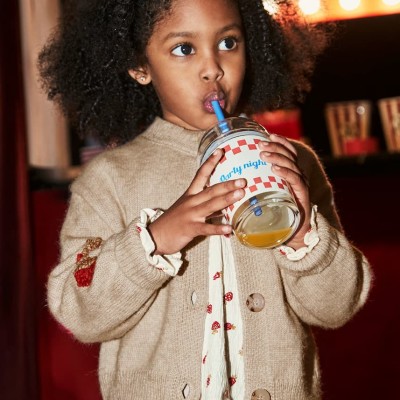 Mayoral Παιδική Κοριτσίστικη Μπεζ Πλεκτή Ζακέτα με Φράουλες Mayoral Παιδική Κοριτσίστικη Μπεζ Πλεκτή Ζακέτα με Φράουλες