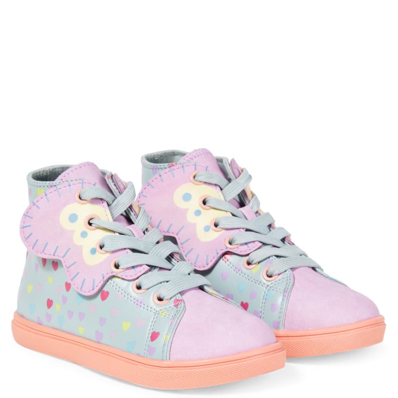 Stella McCartney Kids Printed high-top sneakers Stella McCartney Kids Printed high-top sneakers