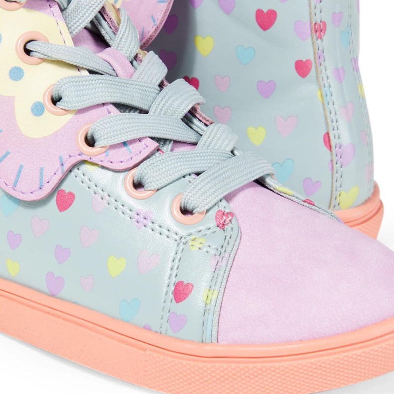 Stella McCartney Kids Printed high-top sneakers Stella McCartney Kids Printed high-top sneakers